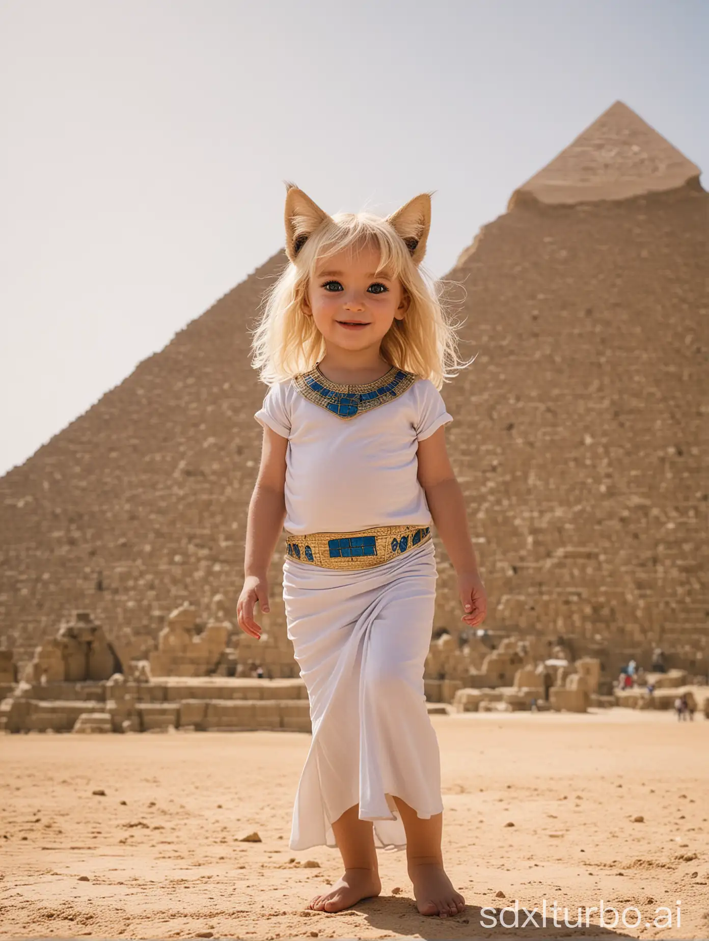 Joyful-Egyptian-Catgirl-Showing-Off-Her-Blonde-Tail-at-the-Great-Pyramid-of-Giza