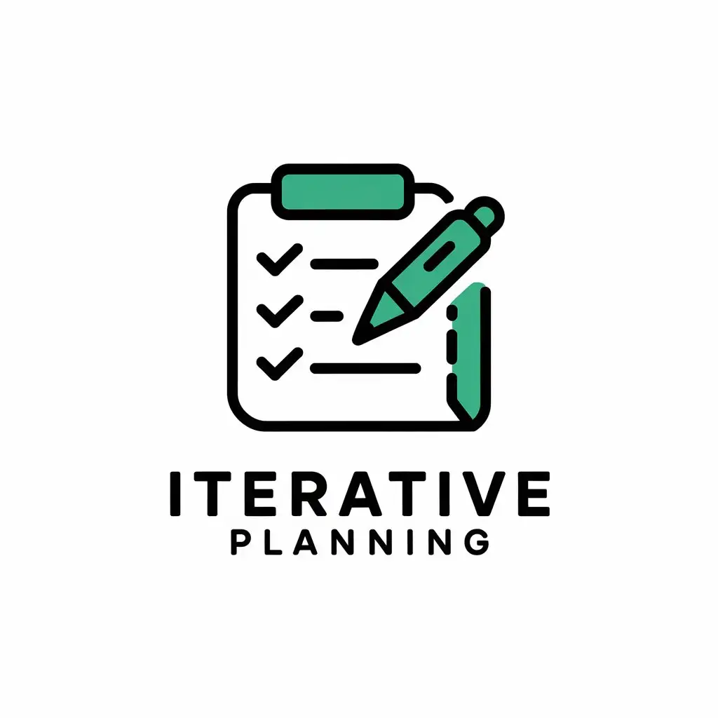 LOGO Design for Iterative Planning Modern Minimalistic with Planning Symbol for Internet Industry