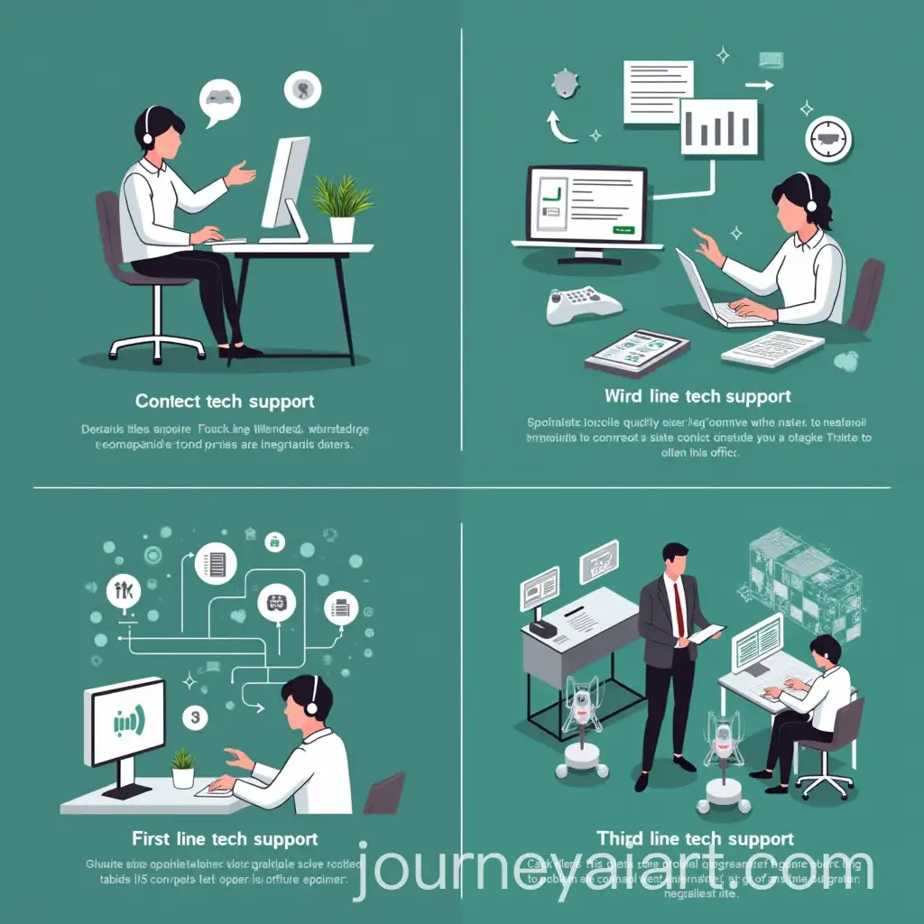 Minimalistic-Tech-Support-Infographics-in-White-DarkGray-and-Accent-Green