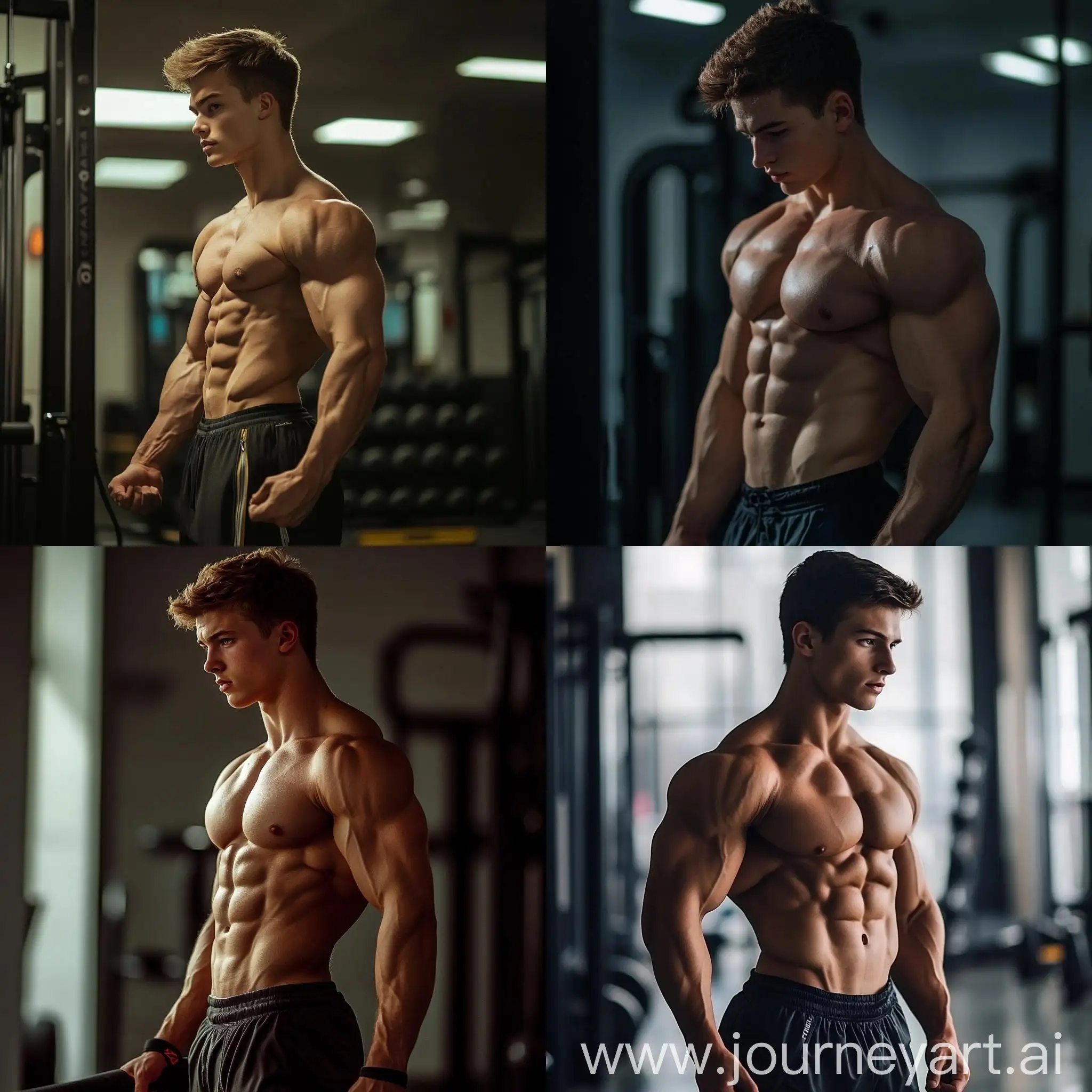 Realistic-Gym-Photo-of-a-Handsome-Boy-with-Physique