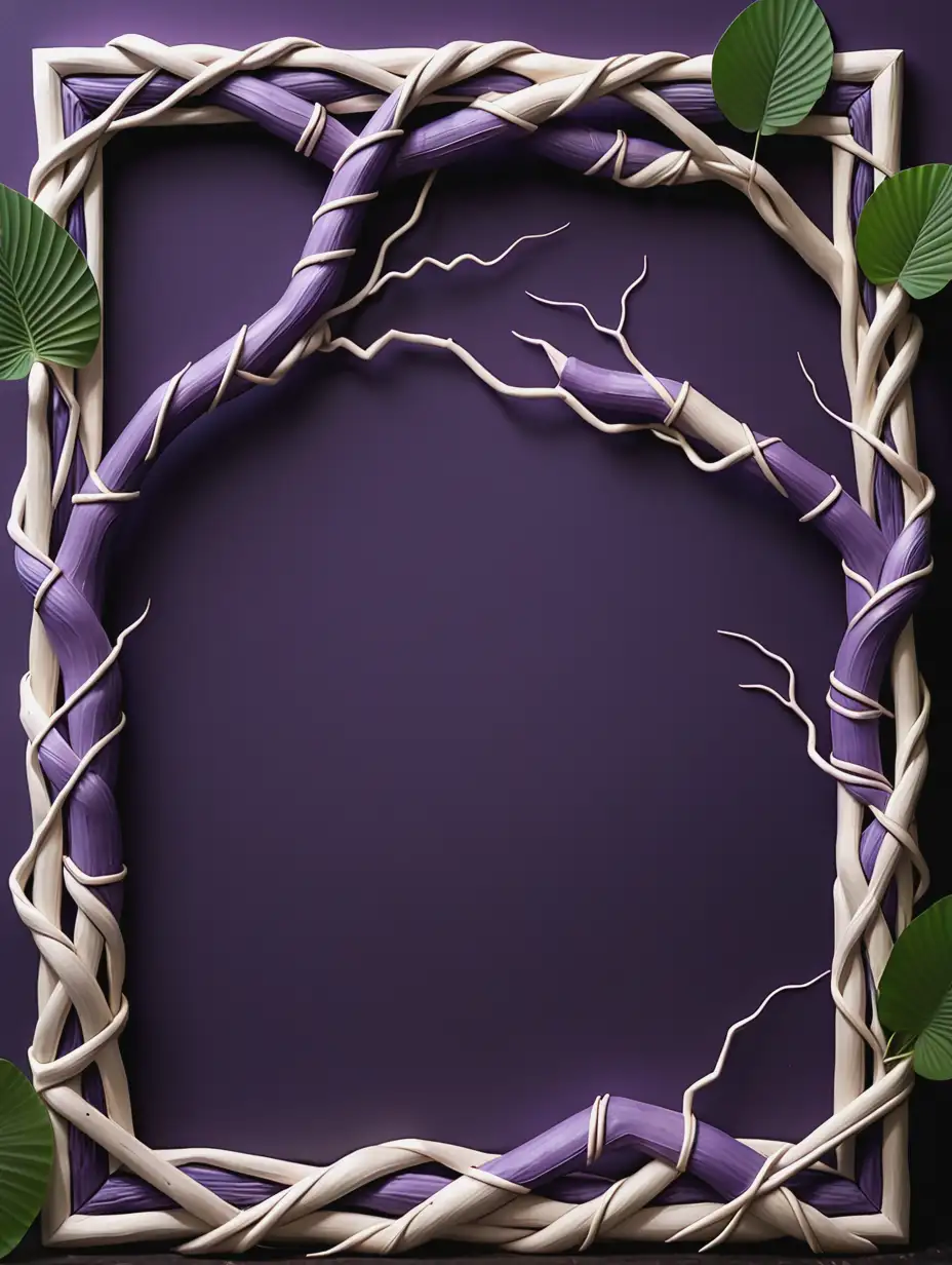 Taro-Art-Frame-with-Intertwined-Tree-Branches