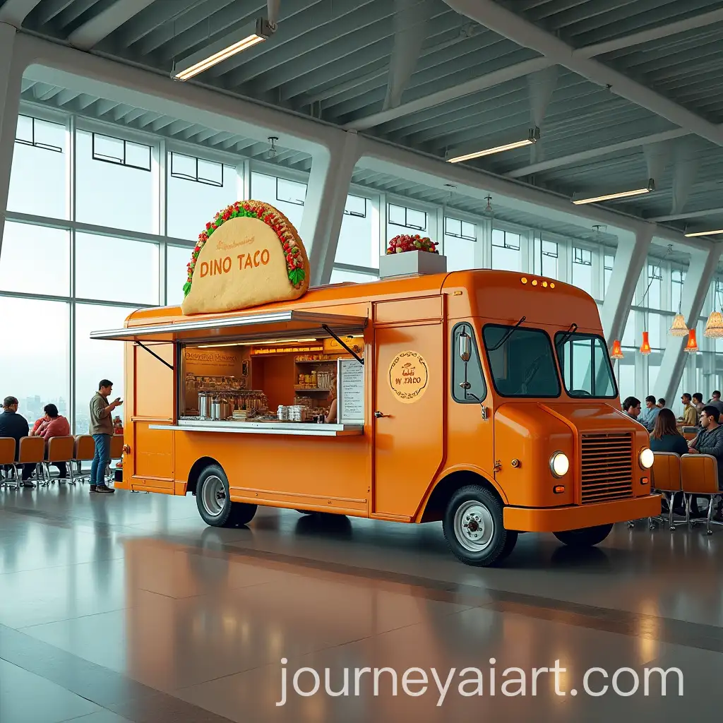 Dingo-Ate-My-Taco-Food-Truck-in-Airport-Terminal-with-DoorDash-x-Velocity-Frequent-Flyer-Seating