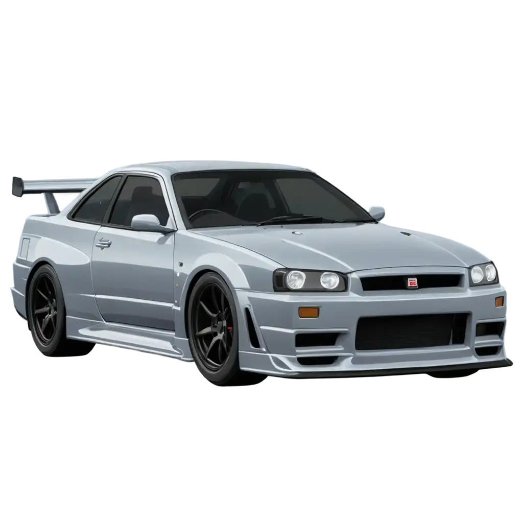 Cartoon-Nissan-Skyline-R34-PNG-Image-Capturing-the-Essence-of-Retro-Automotive-Art