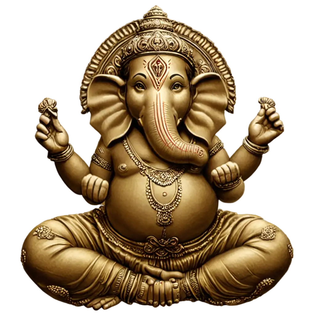 Lord-Ganesh-PNG-Image-HighQuality-Transparent-Artwork-for-Versatile-Use