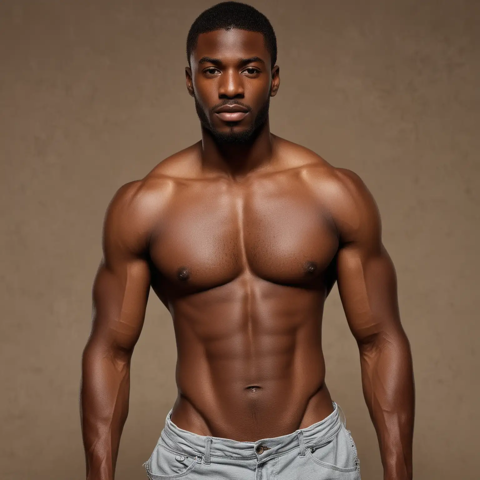 Strong-Shirtless-Black-Men-Exercising-Outdoors