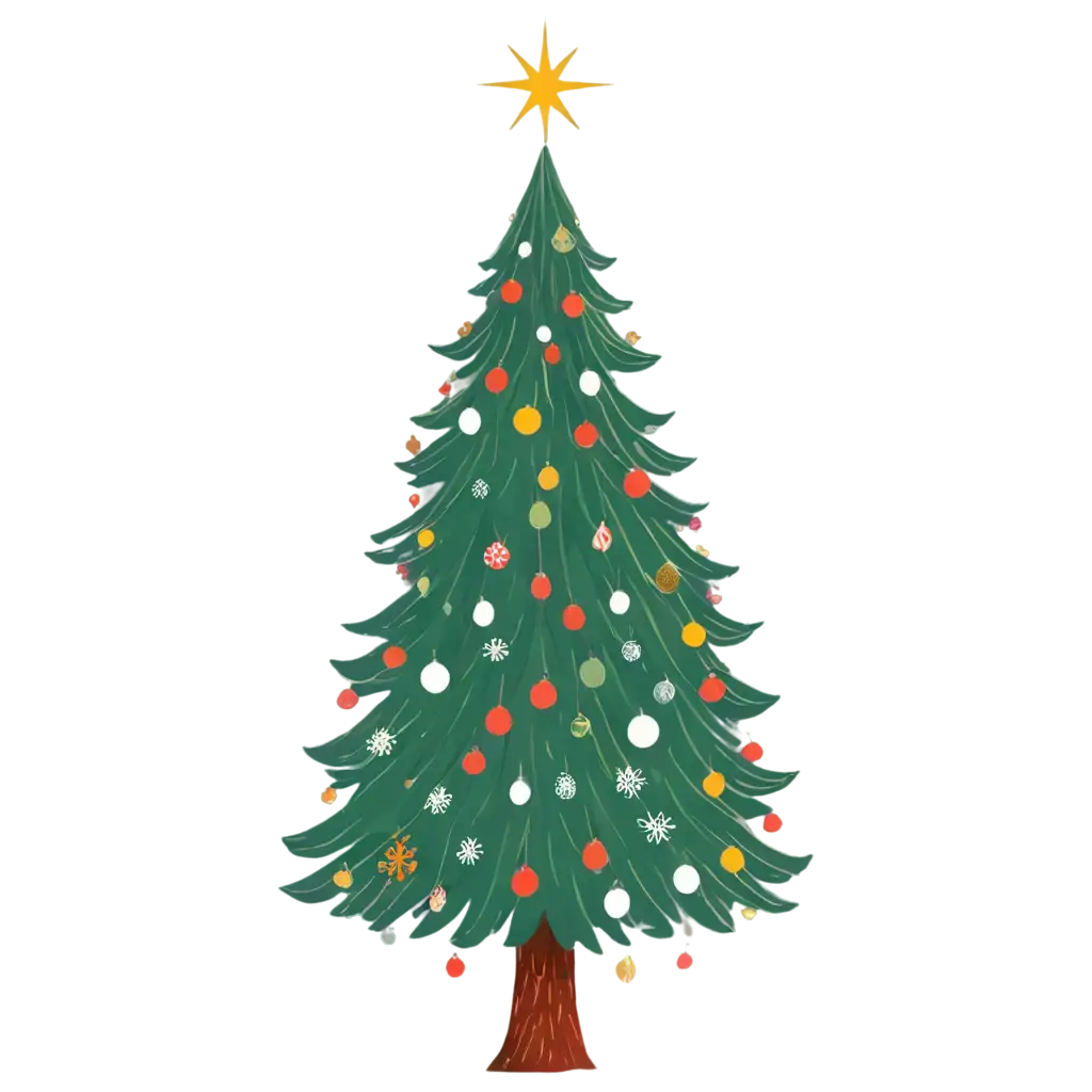 Christmas-Tree-PNG-Illustration-for-HolidayThemed-Designs-and-Marketing