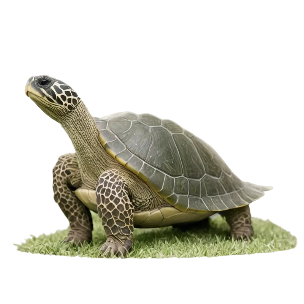 Turtle-Standing-on-Grass-PNG-HighQuality-Transparent-Image-for-Versatile-Use