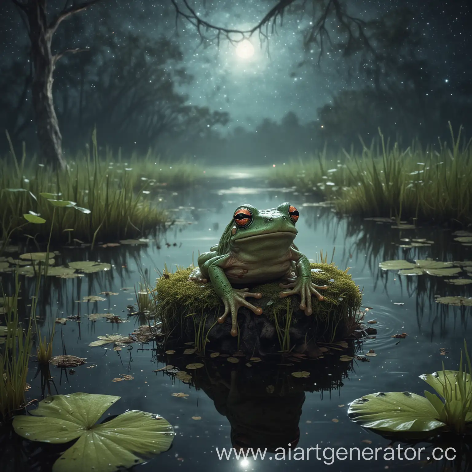 Astral-Swamp-Frog-Illuminated-by-Celestial-Glow