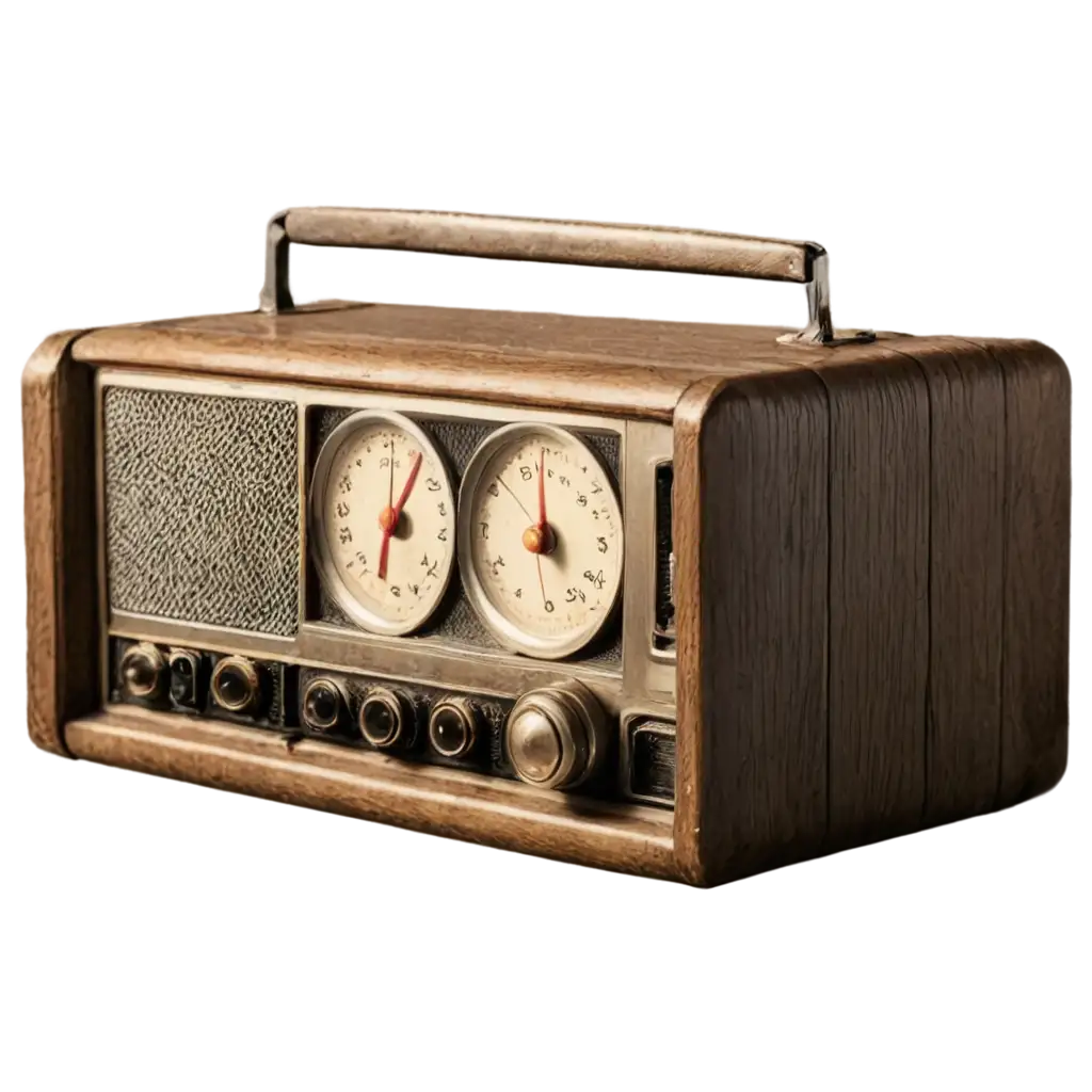 Classic-Vintage-Radio-PNG-Image-Nostalgic-Charm-in-HighQuality-Digital-Format