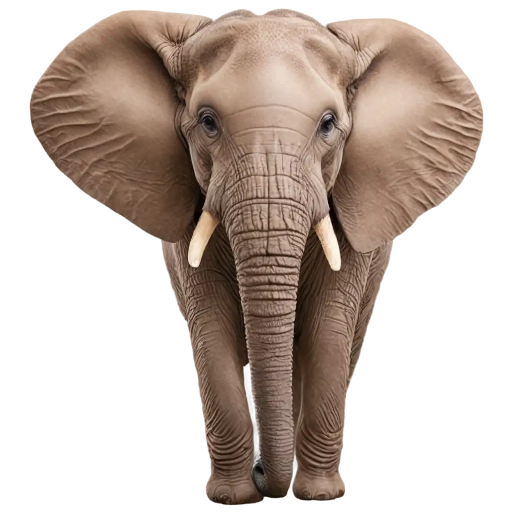 Front-Face-Elephant-PNG-HighQuality-Transparent-Image-for-Versatile-Use