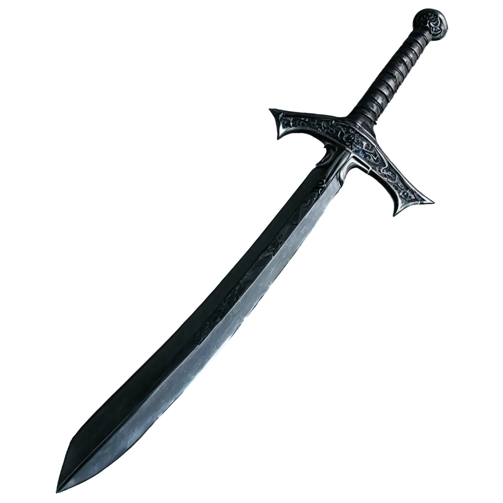 Black-Sword-PNG-HighQuality-Image-for-Digital-Art-and-Design-Projects