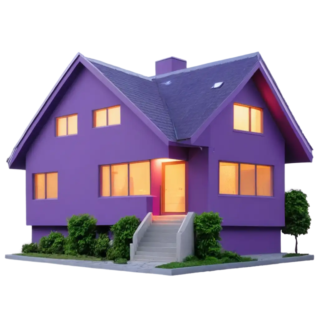 technological purple house