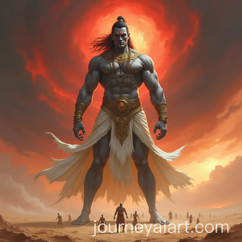 Lord-Kalki-in-Dominant-Stance-Amidst-Fiery-Desert-Landscape