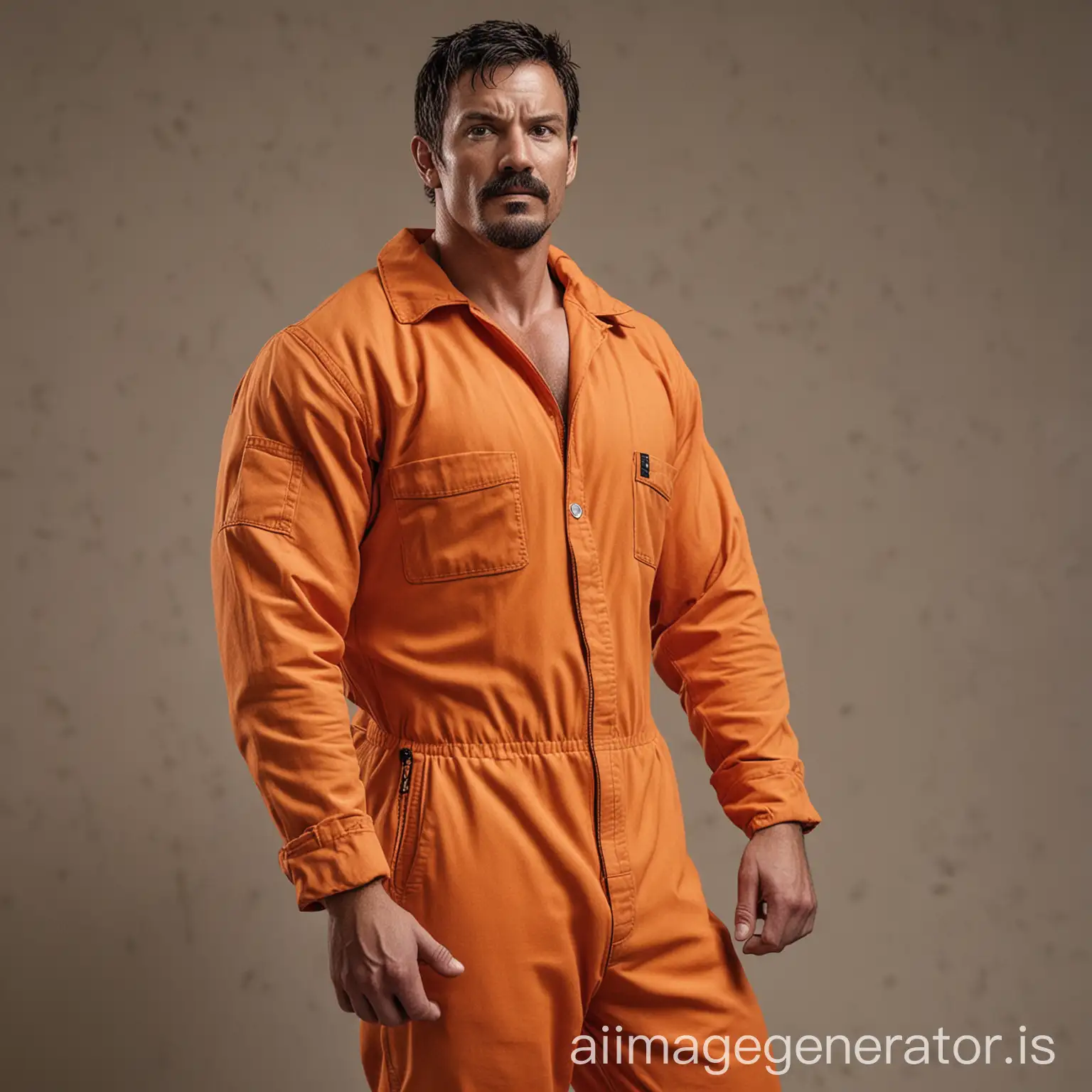 Scarred-Man-in-Orange-Jumpsuit