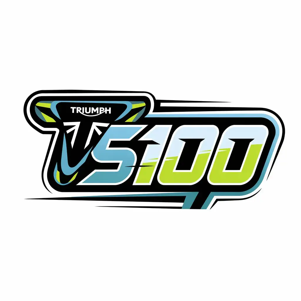 LOGO Design for TS100 Dynamic Motorsport Style with Triumph Motorcycle Inspiration