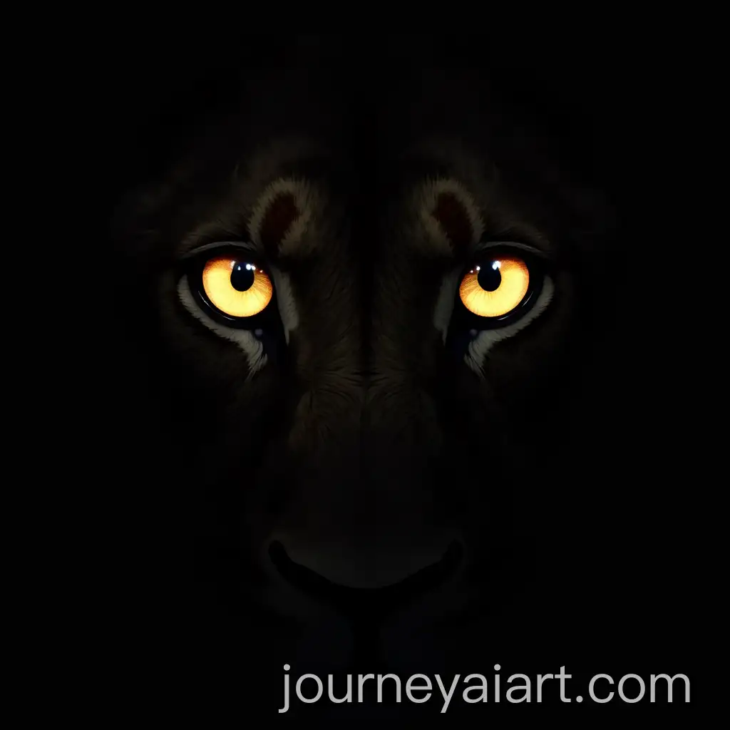 Mesmerizing-Lions-Eyes-Against-a-Dark-Background