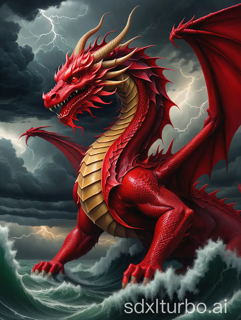 Majestic-Red-Dragon-Amidst-a-Stormy-Sky