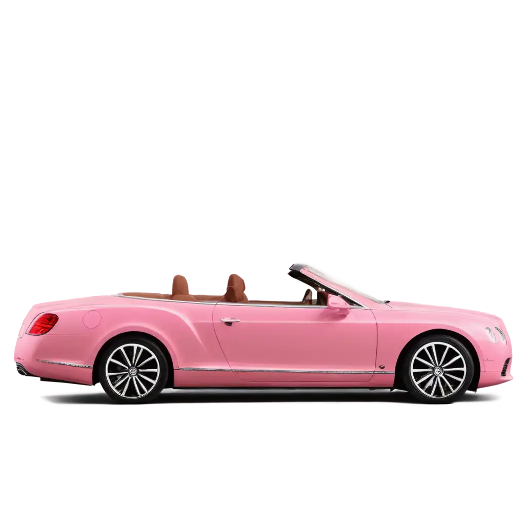 Stunning-Pink-Bentley-Car-in-Profile-HighQuality-PNG-Image-for-Versatile-Use