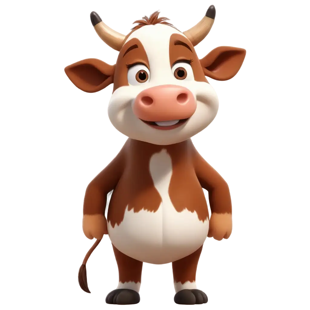 Cartoon-Cow-Standing-PNG-Image-HighQuality-and-Versatile-for-Creative-Projects