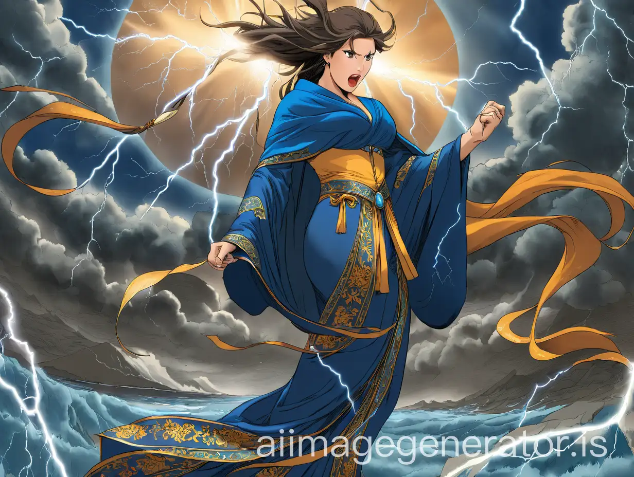 Woman-in-Blue-Veil-Struck-by-Lightning