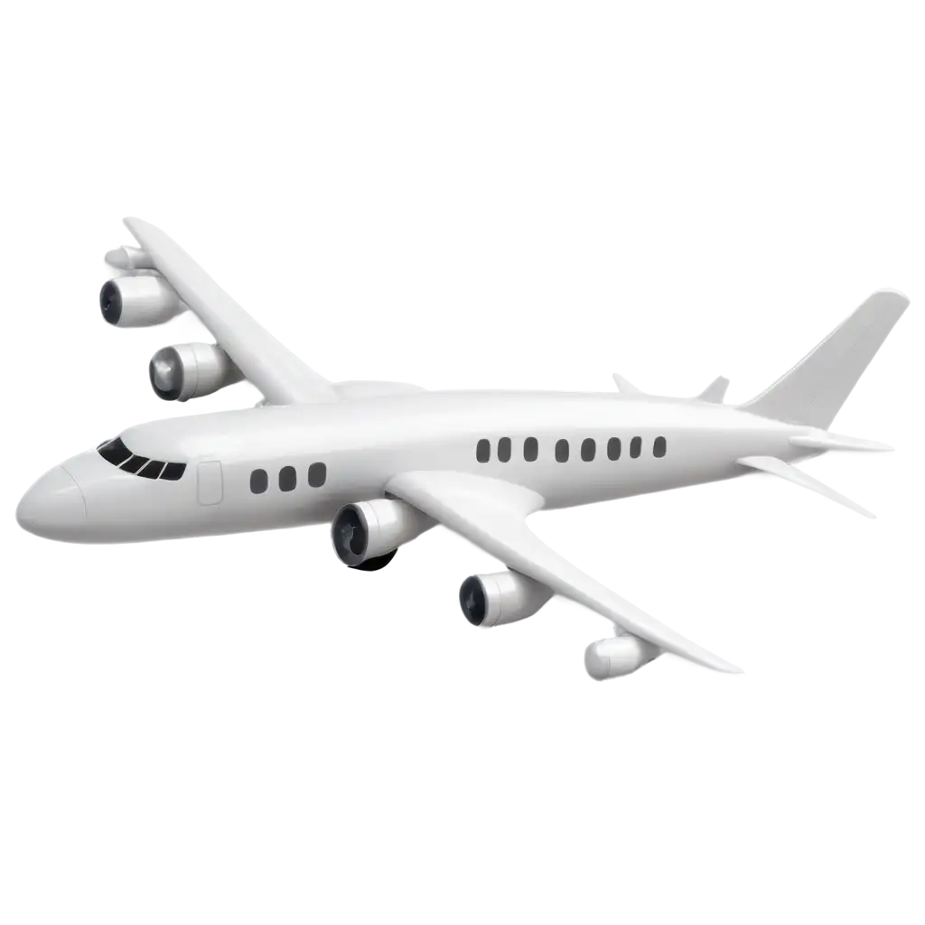 White-Airplane-PNG-Image-for-HighQuality-and-Versatile-Visual-Use