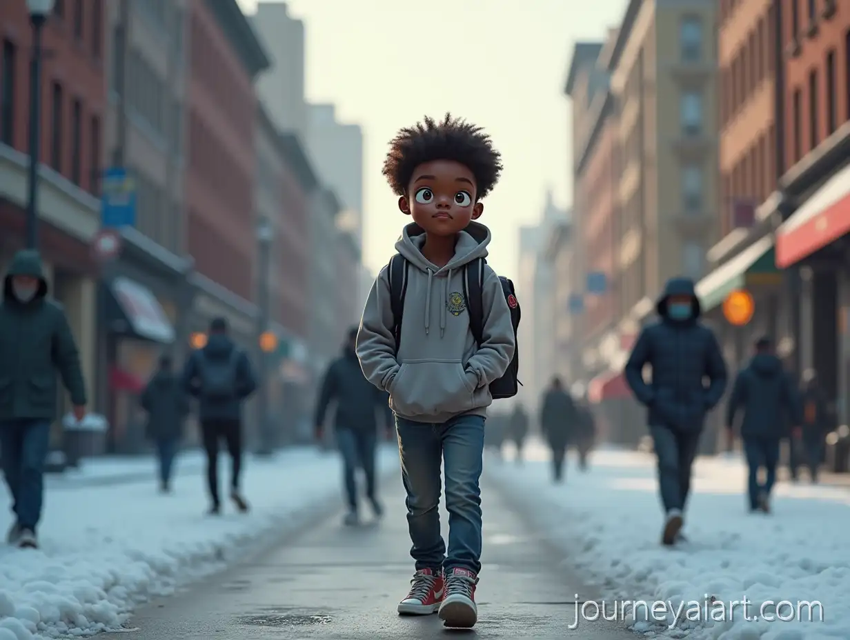 15YearOld-Elijah-Walking-Alone-on-Snowy-Chicago-Street-at-Dawn