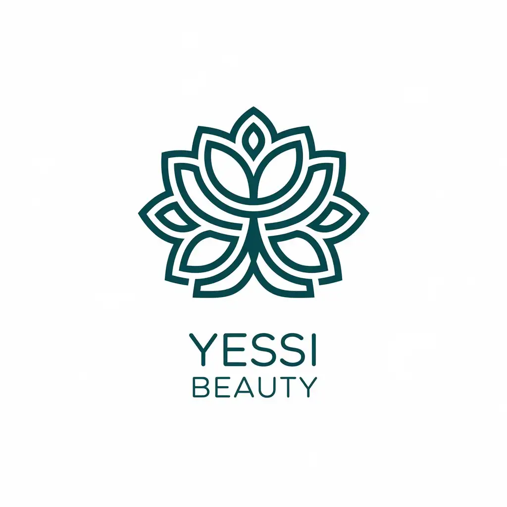 LOGO-Design-for-Yessi-Beauty-Elegant-Leaves-Symbol-with-Spa-Industry-Aesthetics