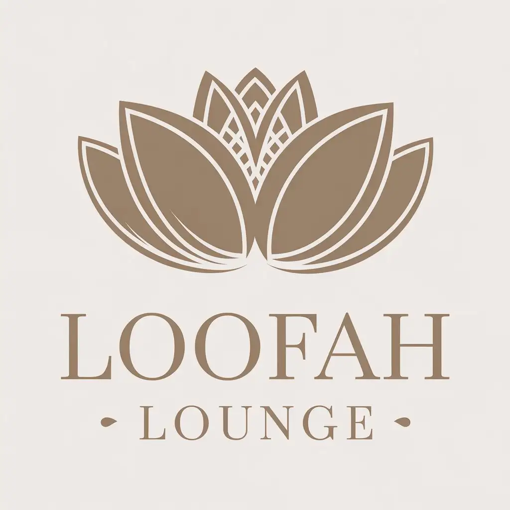 LOGO Design for Loofah Lounge Minimalistic Loofah Symbol for Beauty Spa Industry