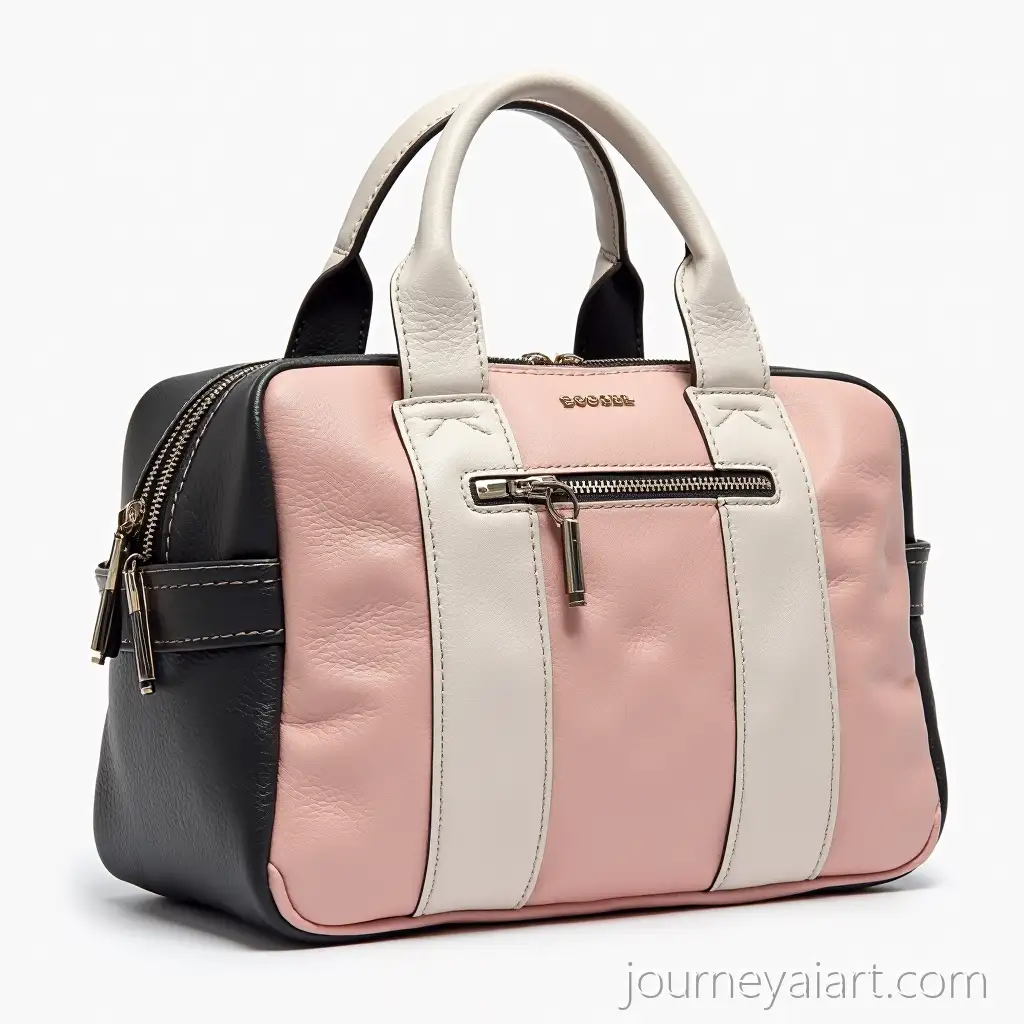 Elegant-Cosmetic-Bag-Design-in-White-Black-and-Mexican-Pink-with-Sorel-Branding