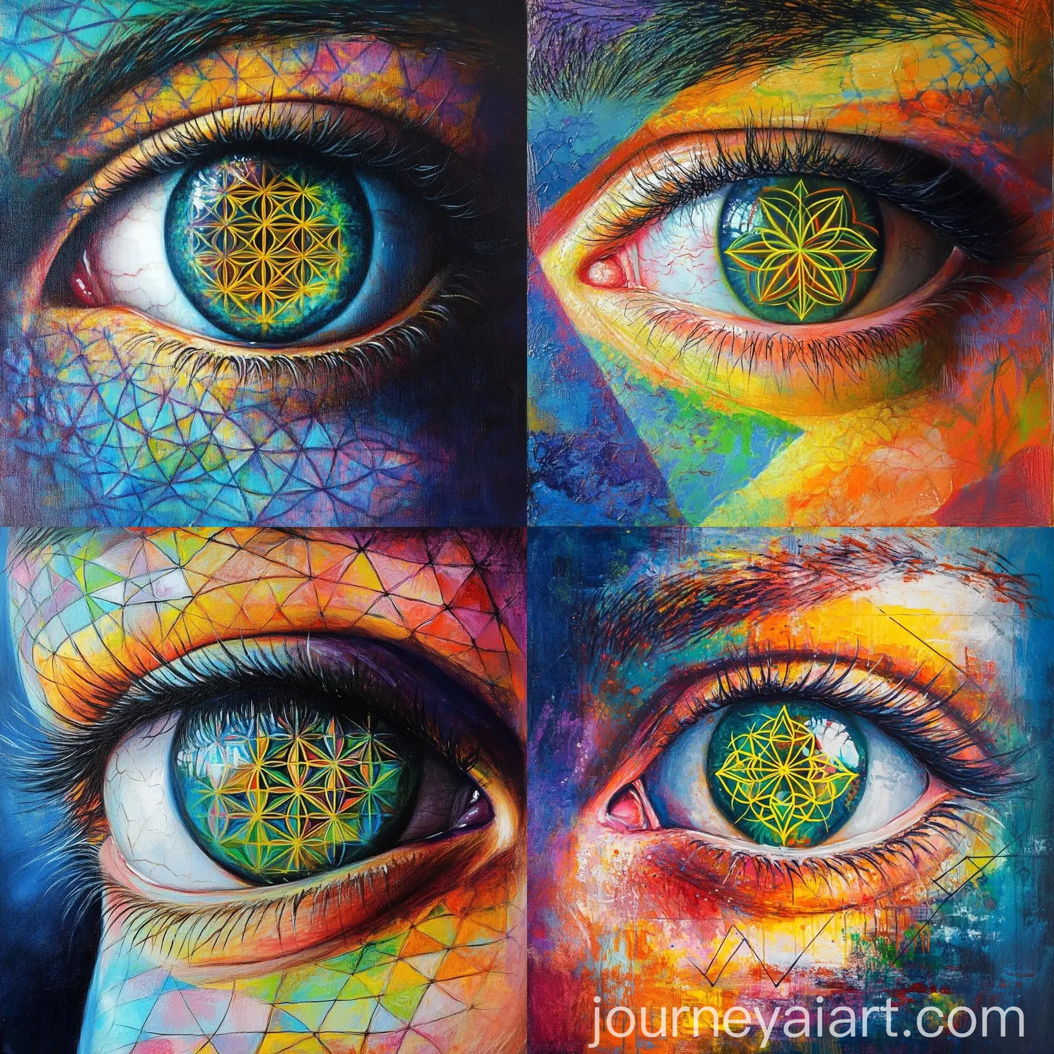 Colorful-Third-Eye-with-Sacred-Geometry-Flower-of-Life