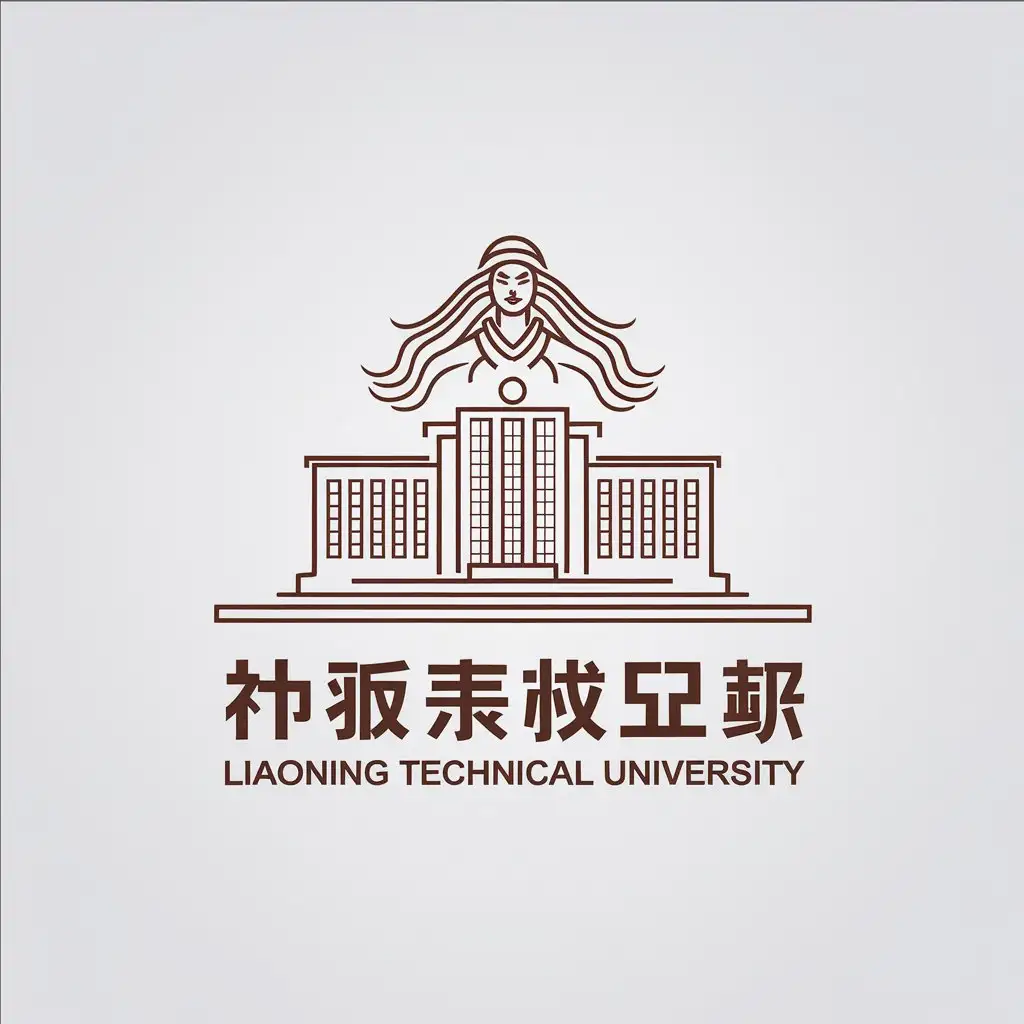 LOGO-Design-for-Liaoning-Technical-University-Minimalistic-Vector-Logo-with-Goddess-of-Wisdom-Theme