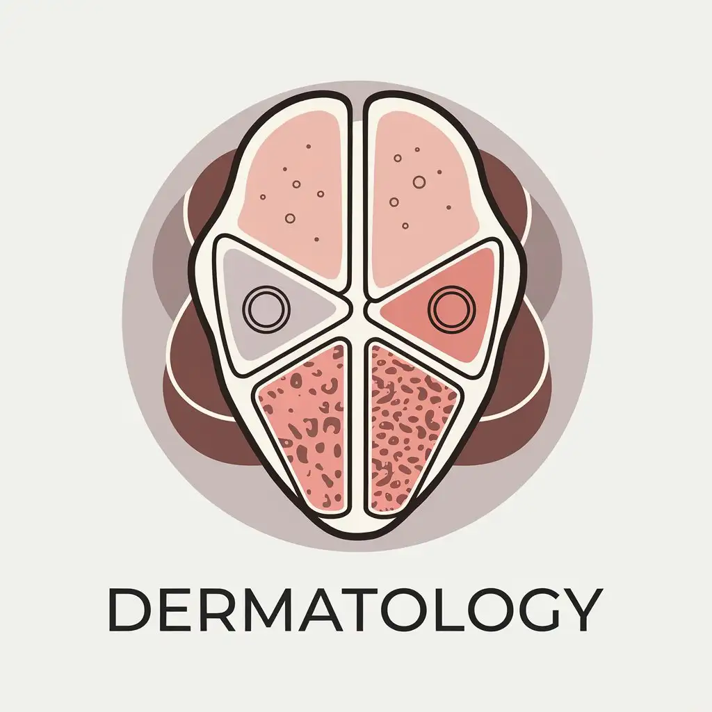 LOGO Design for Dermatology Department Professional and Elegant with Skin Health Symbolism