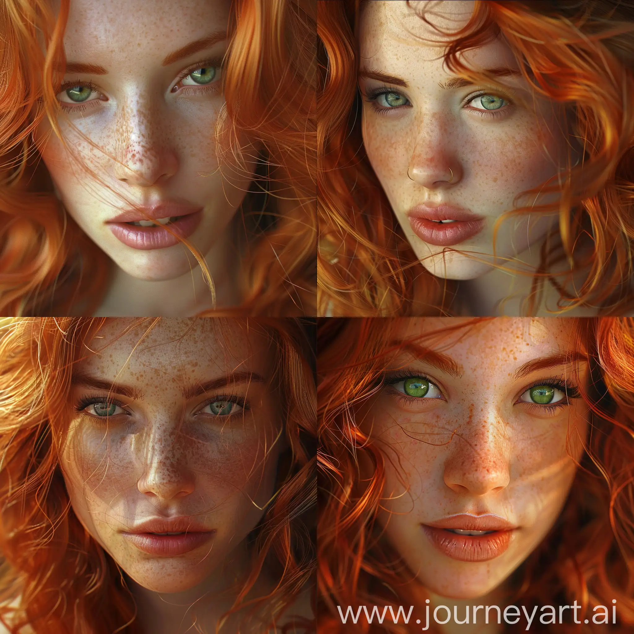 Portrait-of-a-Beautiful-Redhead-Woman-with-Alluring-Expression