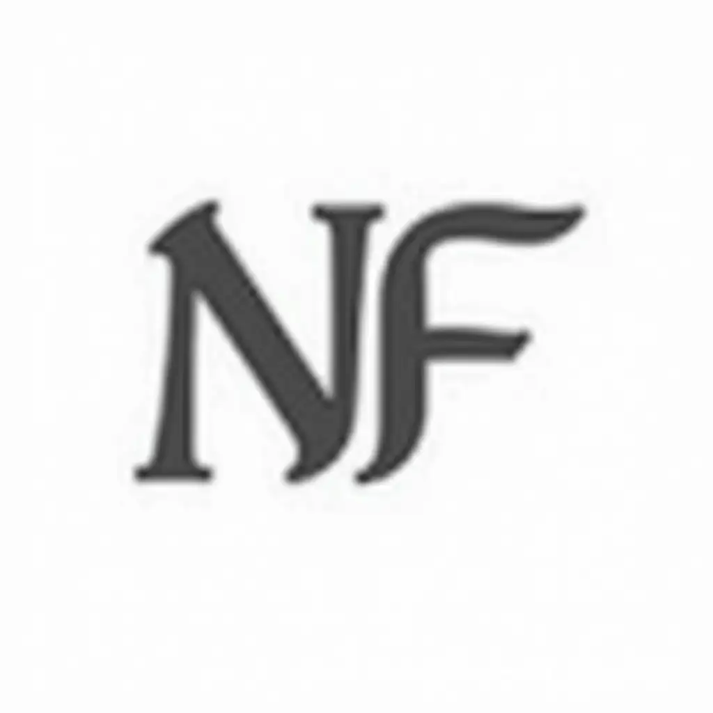 Modern-NF-Logo-Design-on-White-Background