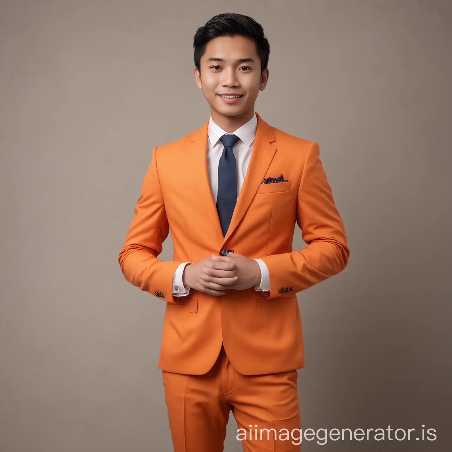 Professional-Indonesian-Man-in-Bespoke-Orange-Suit-for-LinkedIn-Photo