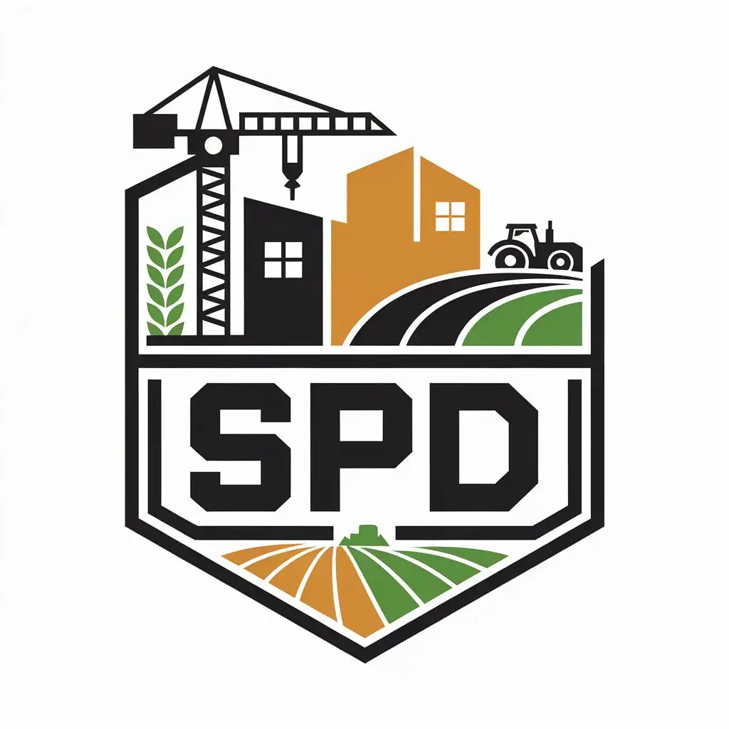 LOGO Design for SPD Industrial Park with Construction and Agriculture Theme for the Construction Industry