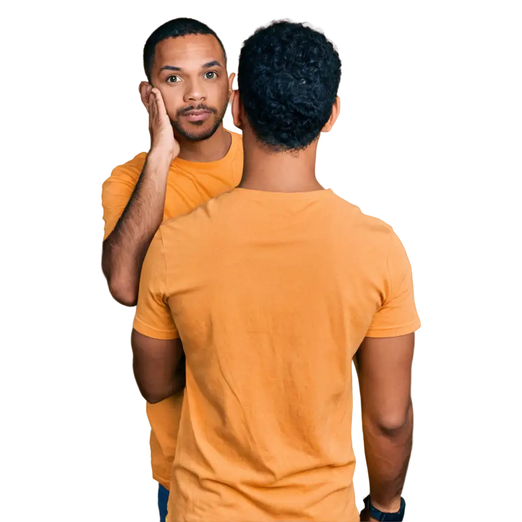 PNG-Image-of-a-Man-in-a-Yellow-Shirt-Questioning-Another-Dominican-Republic-Man-HighQuality-Visual-Representation