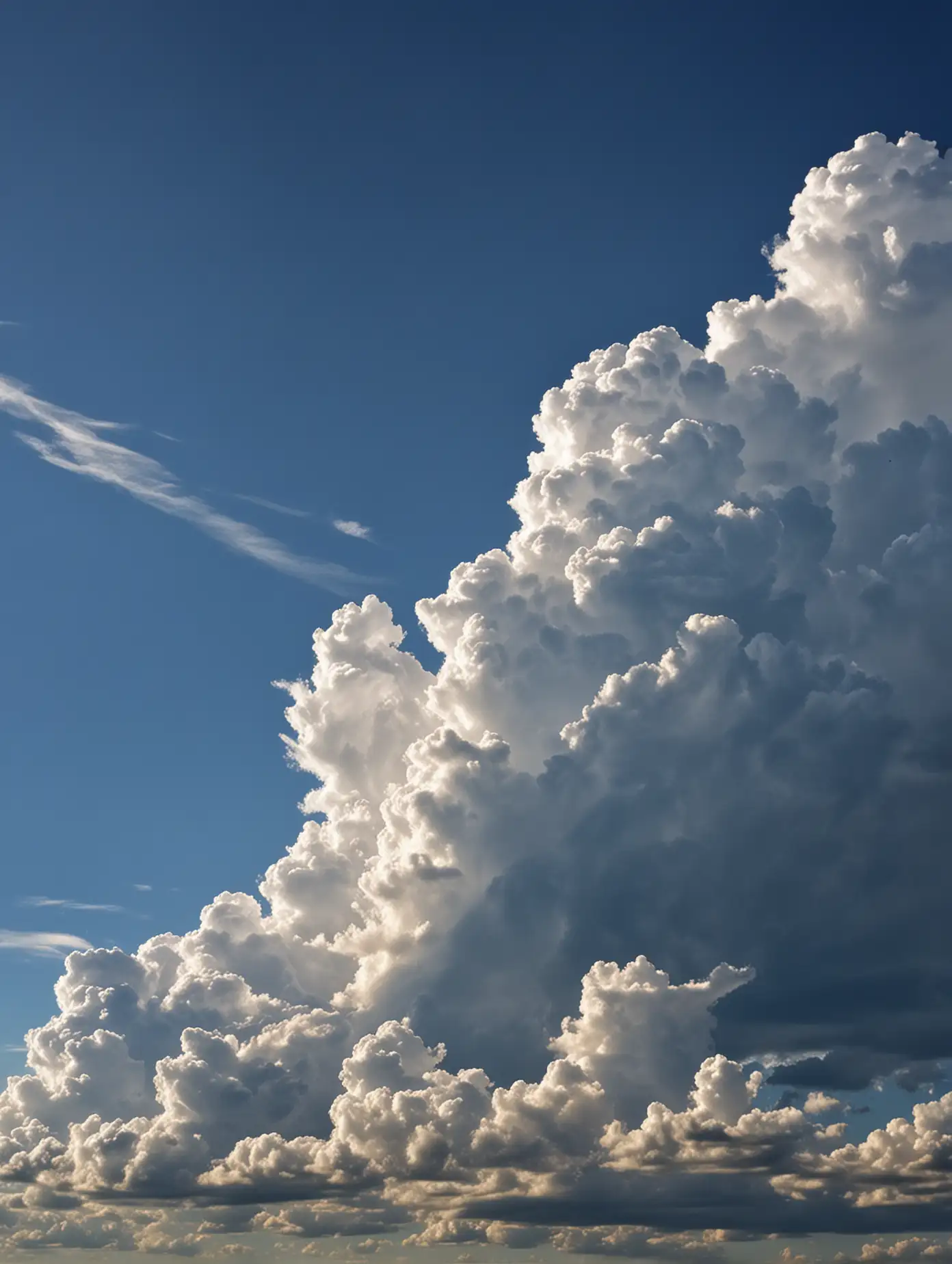 Realistic Landscape with Beautiful Sky and Cloud Formations