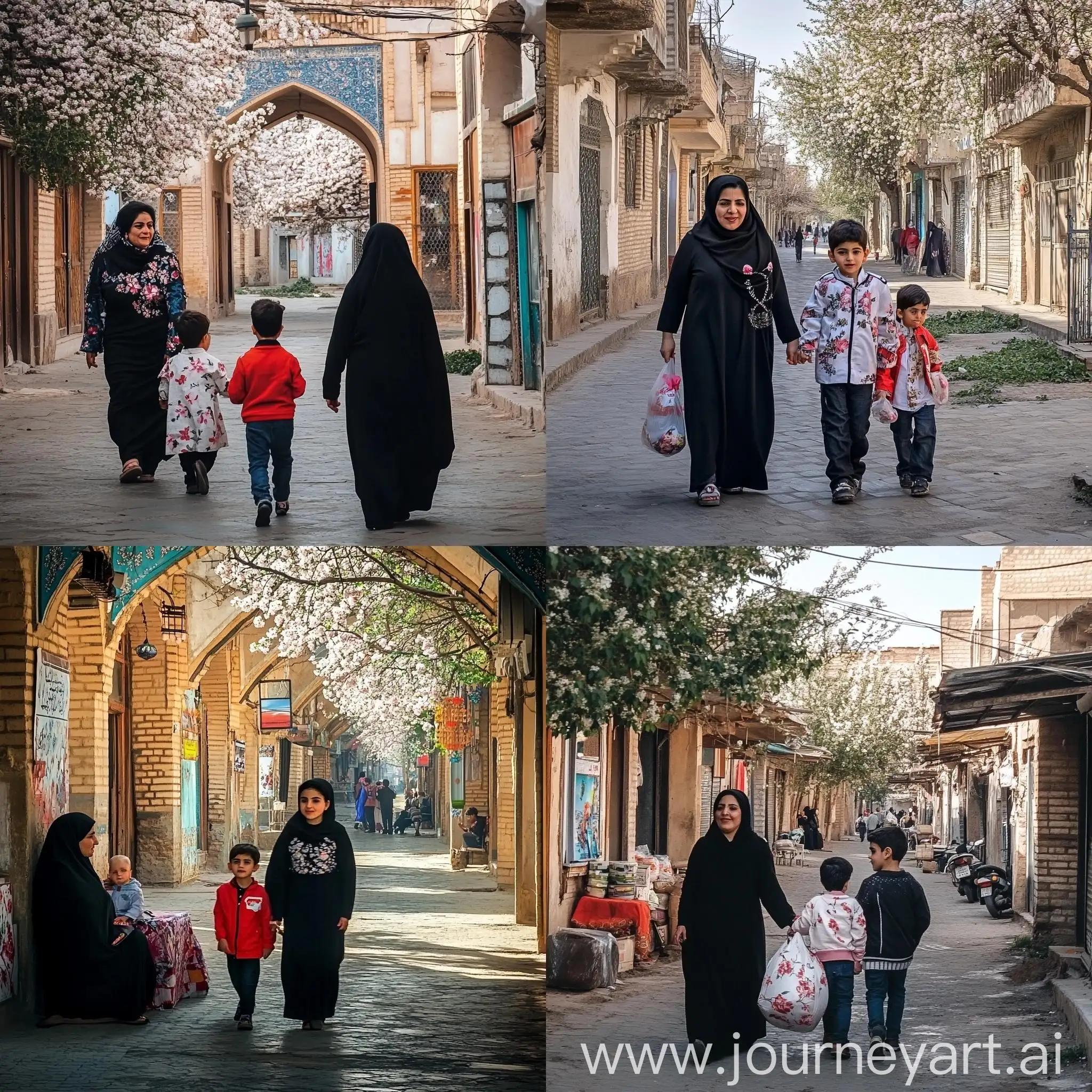 People-Walking-and-Talking-in-Salmas-City-Iran