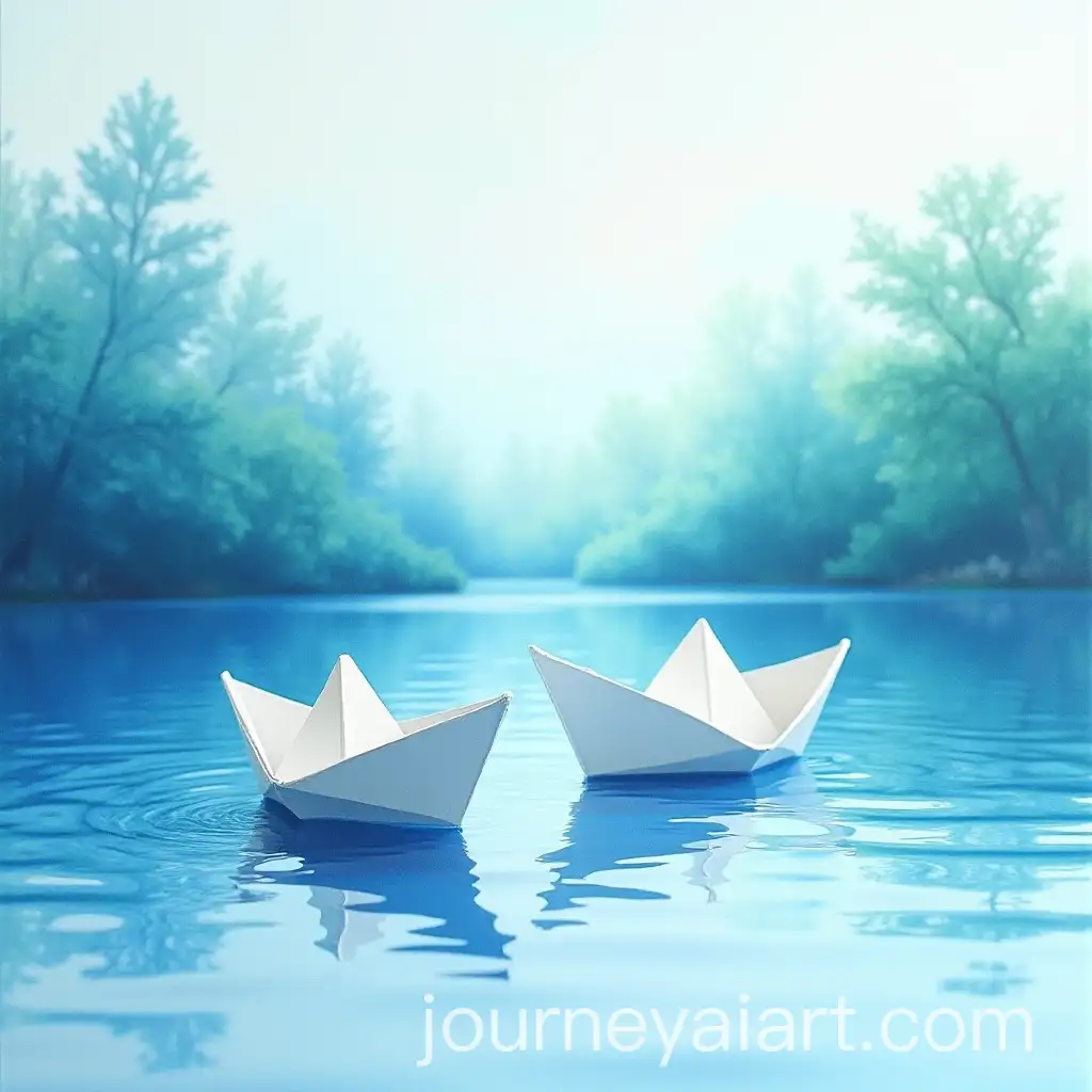 Blue-Biro-Strokes-and-Paper-Boats-on-a-Serene-Lake-with-Birthday-Message