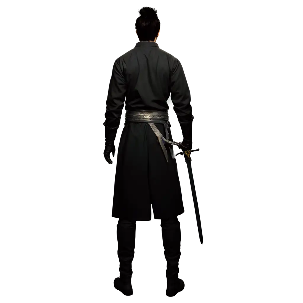 swordsman from behind