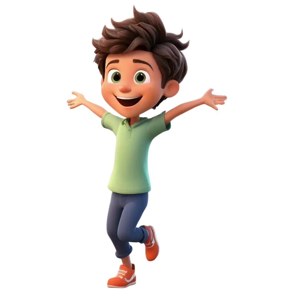 Winning-Moment-of-a-Boy-Cartoon-PNG-Image-Perfect-for-Celebrating-Success