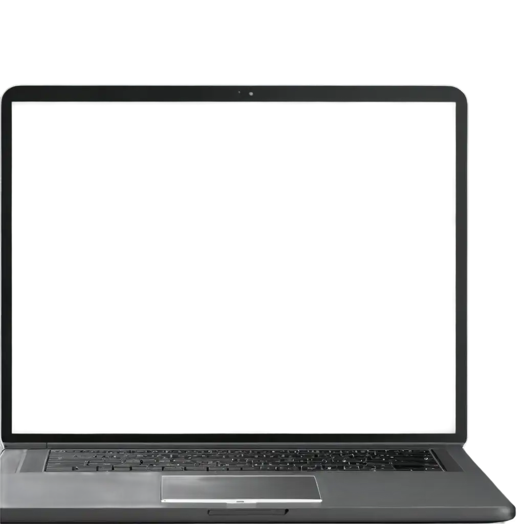 Dark-Gray-Notebook-with-White-Glow-Screen-PNG-Image-for-HighQuality-Visuals