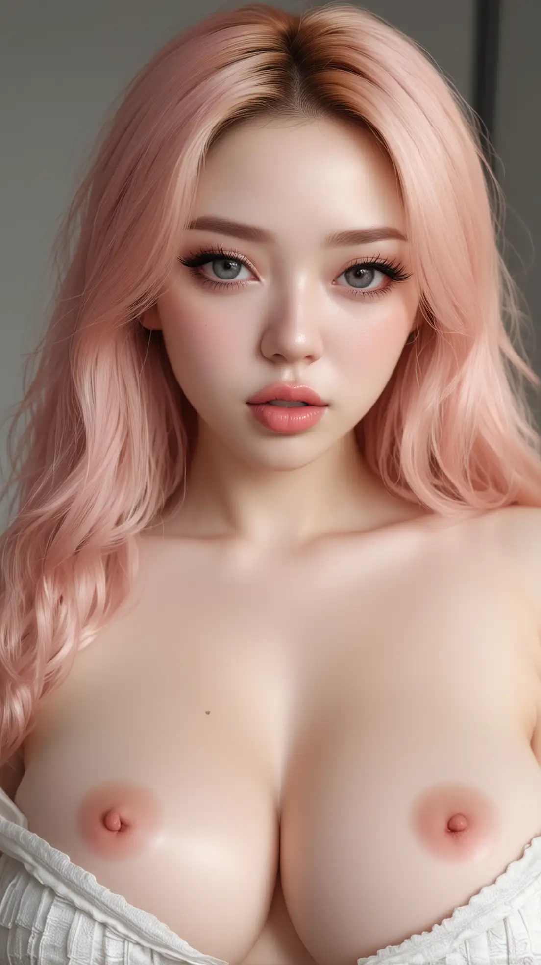 Photorealistic-Portrait-of-a-Korean-Girl-with-Big-Eyes-and-Pale-Skin