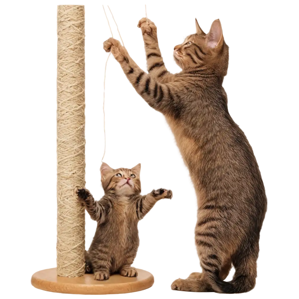 HighQuality-PNG-Image-of-a-Cat-Scratching-Its-Claws-on-a-Scratching-Post