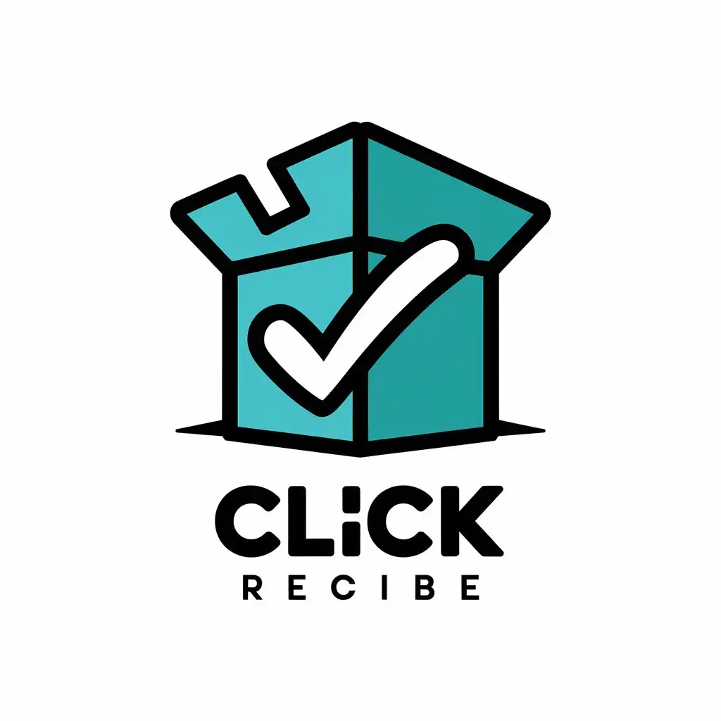 LOGO Design for Click Recibe Delivery Box Symbol for Retail Industry