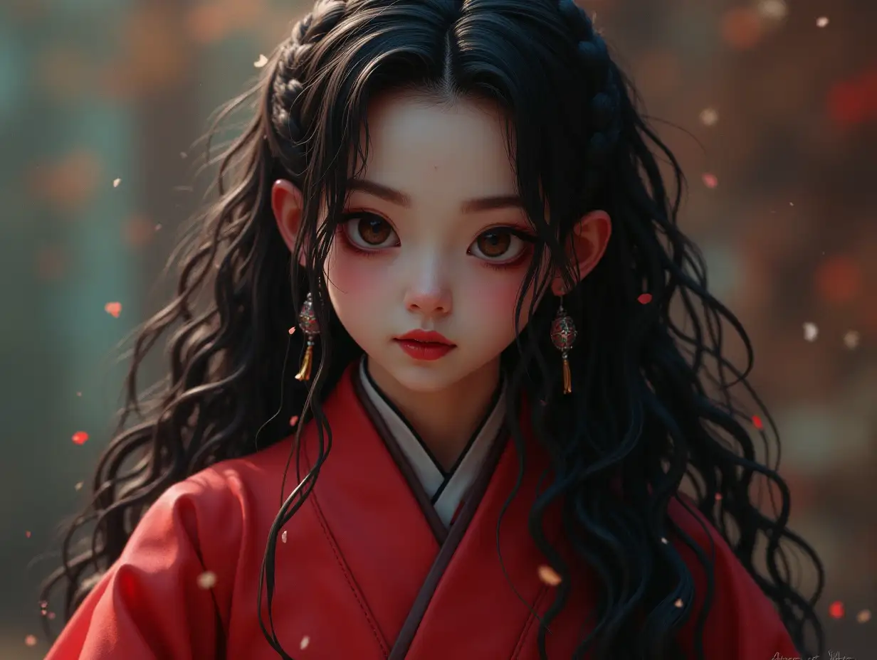 Photo of a realistic image Demon layer NEZUKO KAMADO