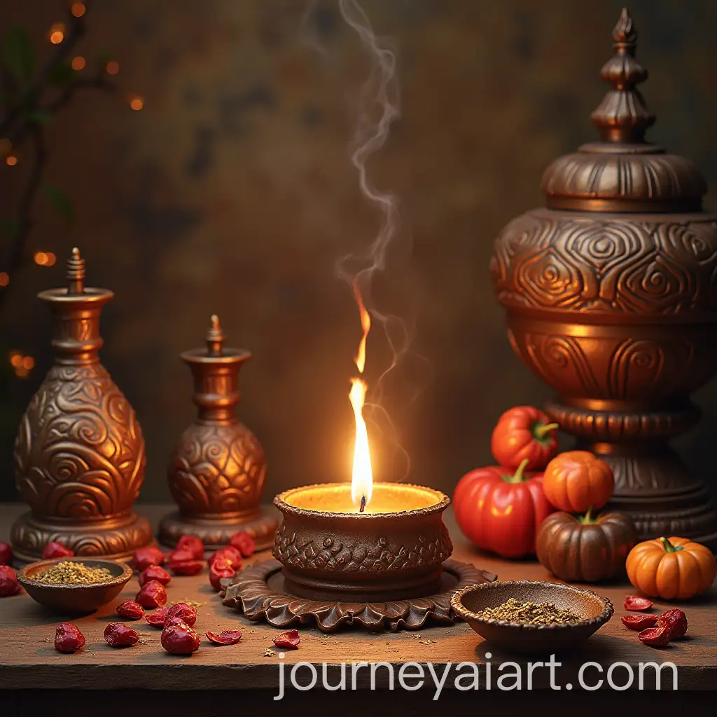 Sacred-Items-Displayed-in-a-Spiritual-Setting