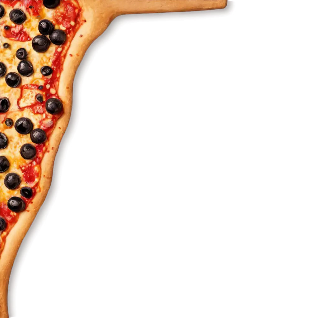 Stunning-Pizza-Elements-Border-PNG-for-Creative-Design-and-Culinary-Projects