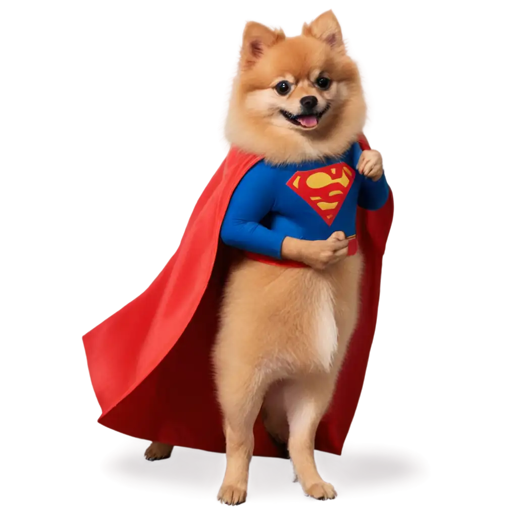 PNG-Image-Pomeranian-in-Superman-Costume